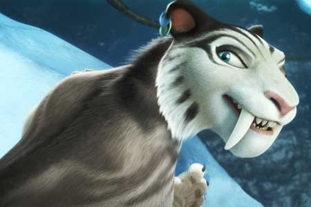 Jennifer-Lopez as saber tooth tigress in Ice Age 4 movie